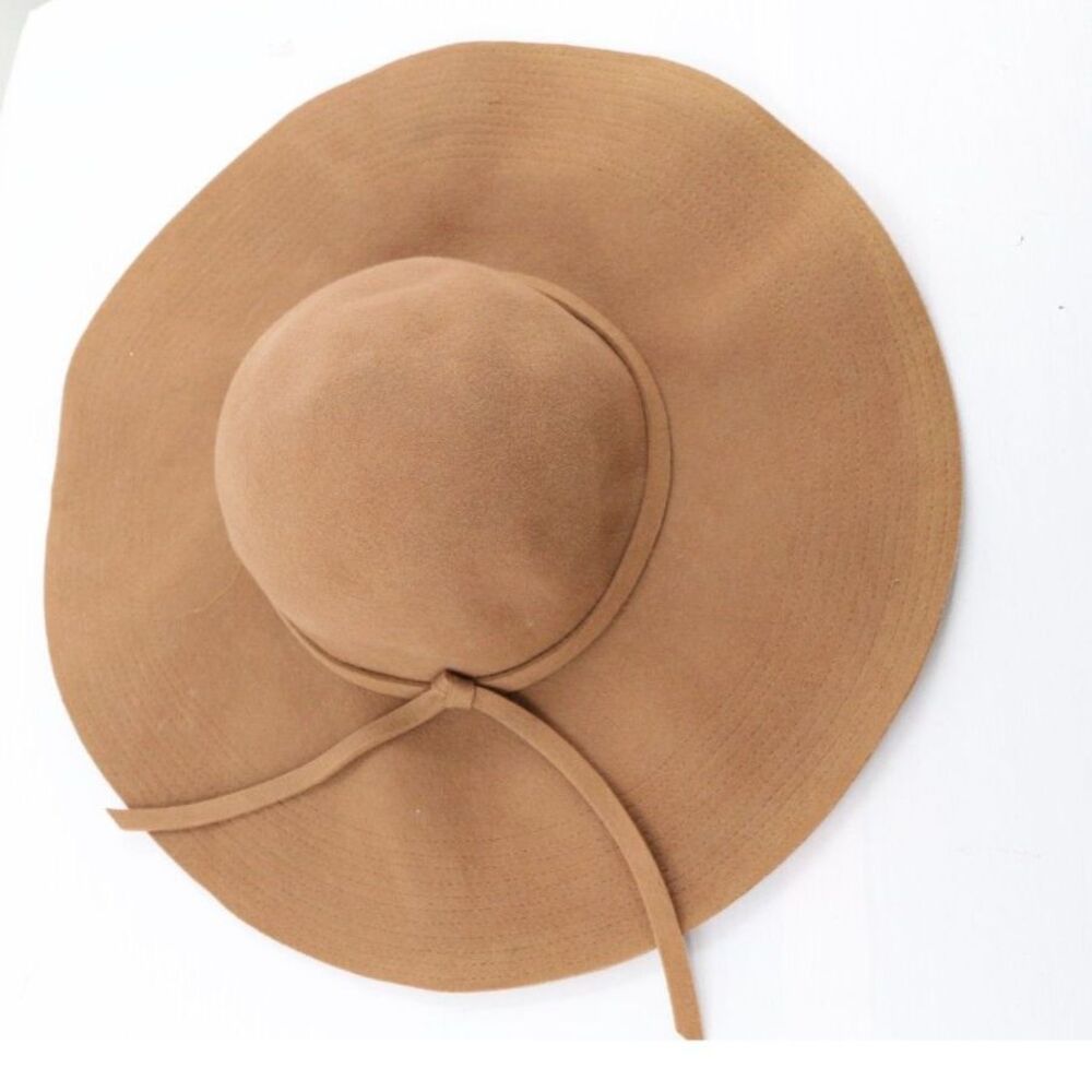 Australia Wool Floppy Hat One Size Camel Brown